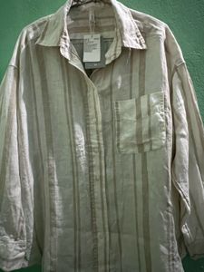 H&amp;M Striped Button-Up Shirt
