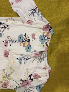 Floral Print Long Sleeve Blouse