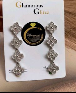Elegant Clover Drop Earrings