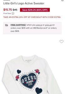 ❗ Price Drop ❗GUESS Logo Active Sweater