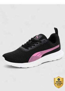 Puma Black &amp; Pink Sneakers