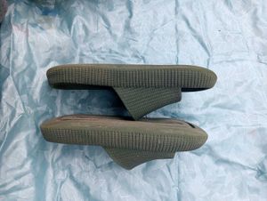 Modernist Olive Green Slides