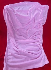 Chic Ruched Lavender Top