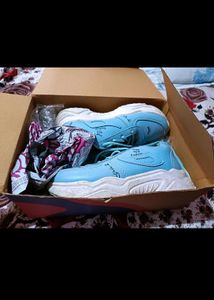 Stylish Blue Fashion Sneakers