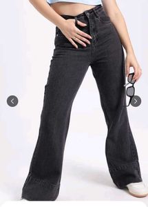 Stylish Black Wide Leg Jeans