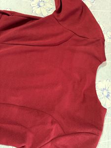 Elegant Red Peplum unused  Top