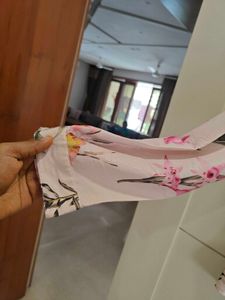 beautiful pink printed shirt in soft silk fabric