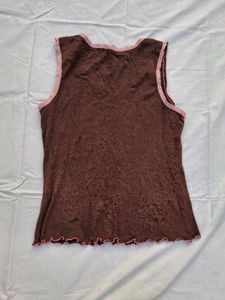 Cute Brown "Road Trip" Tank Top