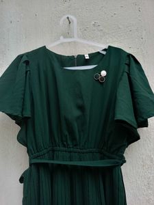 Gorgeous Deep Green Birthday Frock