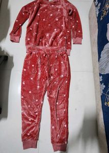 Luxe Peach Night Suit By Sweet Dreams