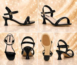 Elegant Black Strappy Heels
