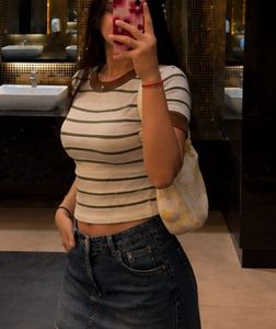 Striped Knit T-Shirt