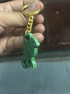 Green Motorcycle Keychain