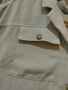 Beige Shirt Dress