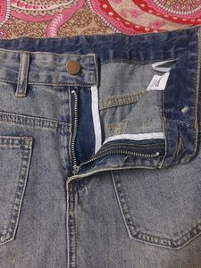 Denim Mini Skirt From Savana