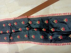 Heavy Charcoal Gown Zardosi Work