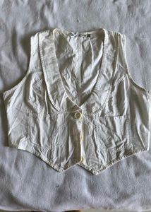 Classic White Vest Top