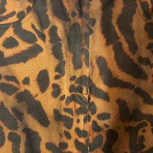 1992 Gianni Versace Leopard Print Skirt