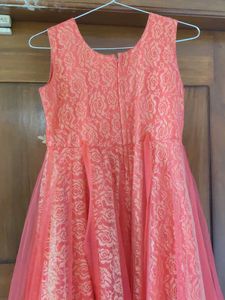 Elegant Pink Girls' Party Dress