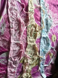 Assorted Floral Print Bras (Set of 3)
