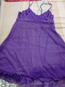 Sheer Purple Nightgown