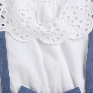 Cute Denim Dress with Bow