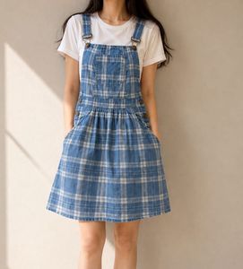 Blue Dungaree Dress 💙