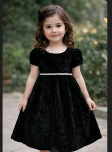 Elegant Black Velvet Dress