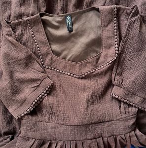 Brown Midi Dress