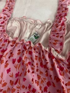 Cute Pink Floral Maxi Dress
