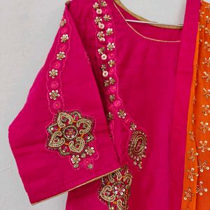 Stunning Pink Kurta and dupatta