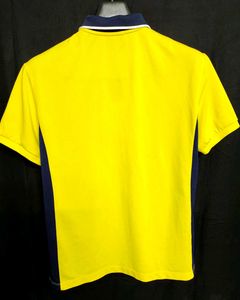 Yellow Polo Shirt with Navy Collar