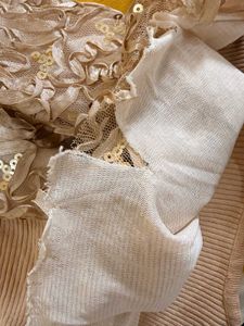 Sparkling Sequin Golden Mesh Tank Top