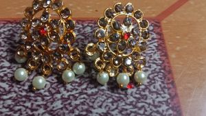 Pearl Necklace With Earrings 😍