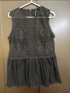 Elegant Lace Peplum Top