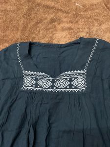 Embroidered Bohemian Tunic Top 🦋