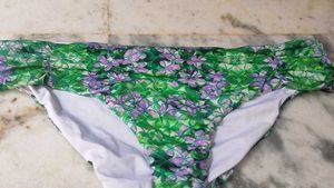 Green Floral Bikini Bottom