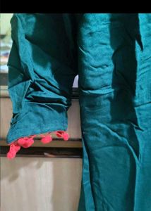 Embroidered Green Kurta