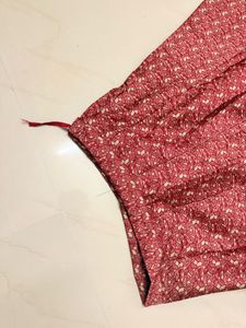 Elegant Red Ethnic Skirt