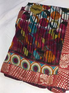 BRANDED MULTI COLOUR SAREE