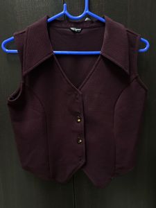 Burgandy Vest