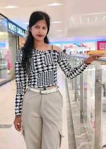 Stylish Houndstooth Print Top