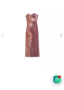Ruched One-Shoulder Ombre Maxi Dress