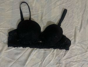 Black Lace Padded Bra