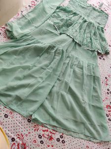 Sea Green Garara Set For Women