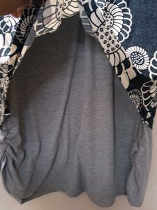 Floral Print Layered Tunic Top