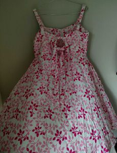 Charming Pink Floral Summer Dress
