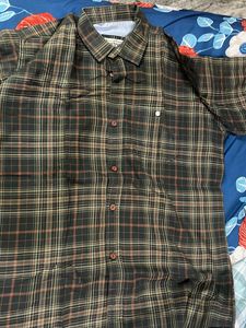 Olive With Dark Green Color Men Shirt