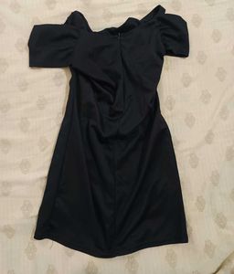 Chic Black One-Piece Mini Dress