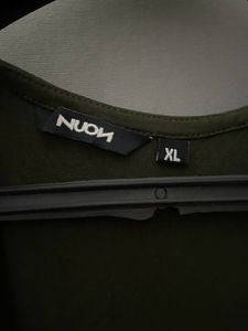 NUON By Westside Tie Up Olive Maxi Dress